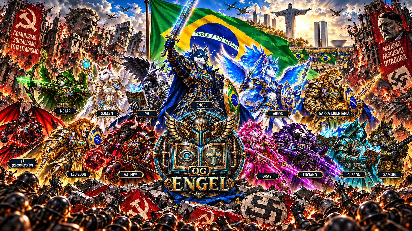 Brasão oficial do QG Engel